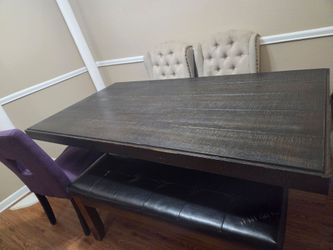 Deep mocha dining table