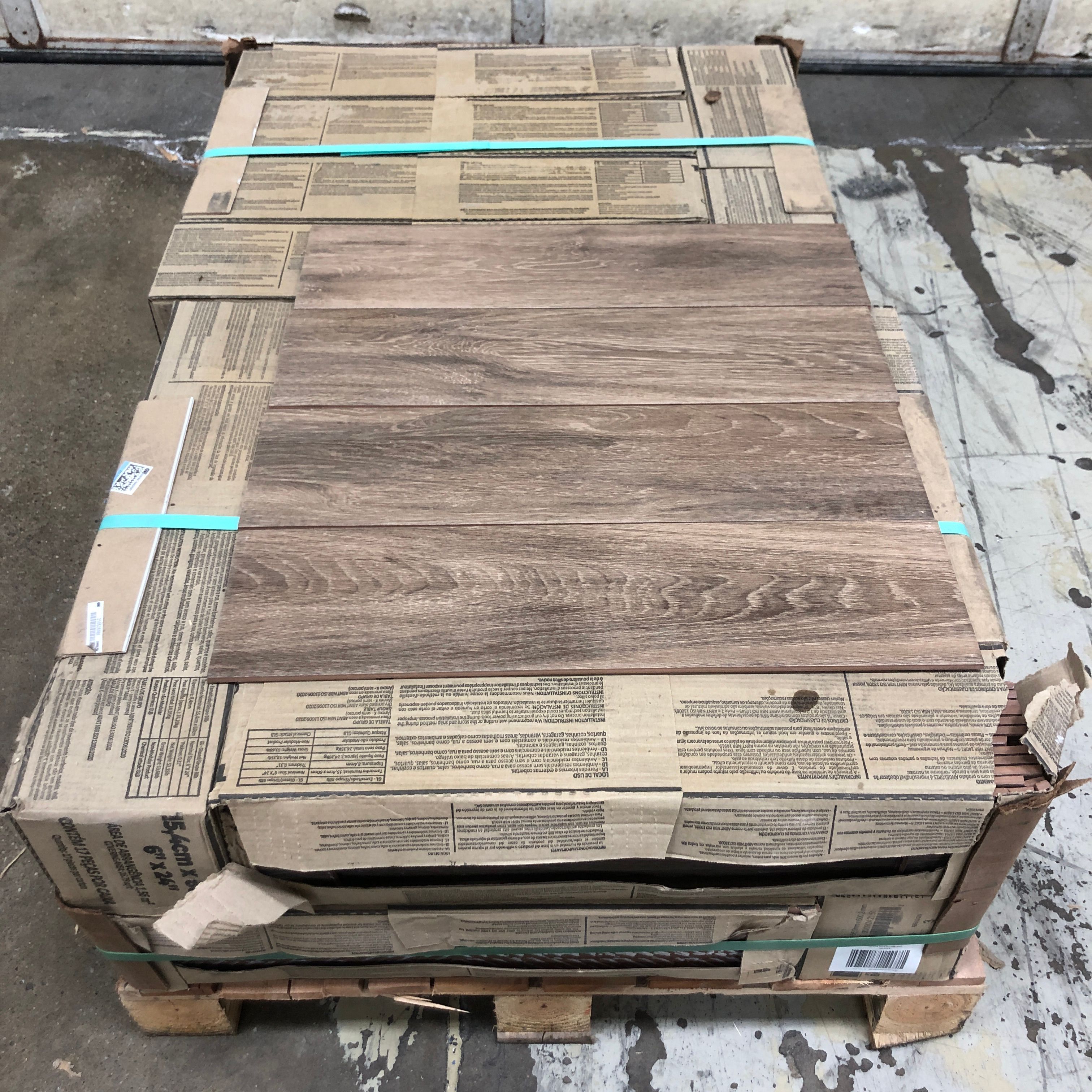 285 sq. ft. MSI 6x24" Matte Wood Look Ceramic Tile