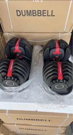 Pairs adjustable dumbbell for sale brand new in boxes Each dumbbell (5 lbs To 52 5 lbs) $220 for the pair