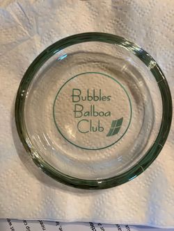 Bubbles Balboa Club ashtray