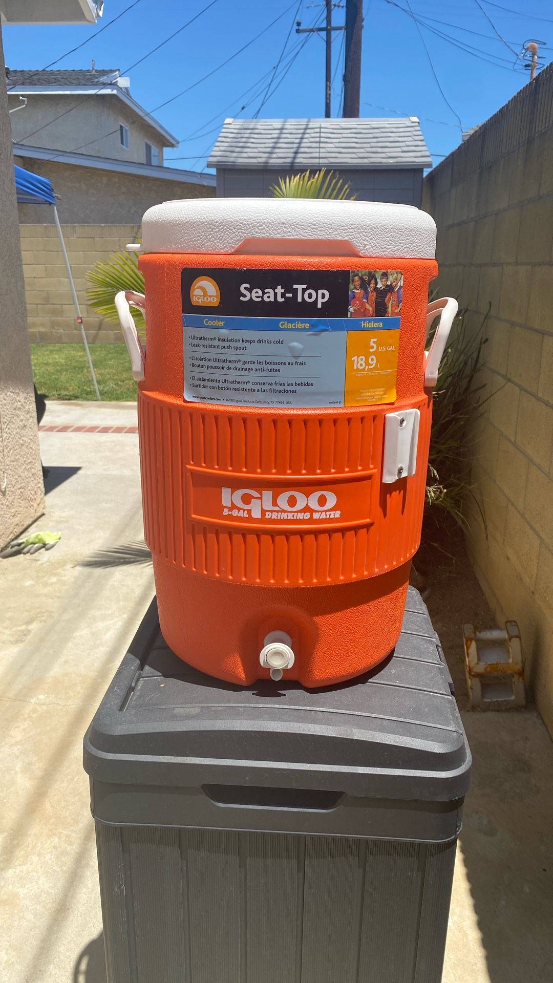 5 Gallon Igloo Cooler Water Jug Dispenser 