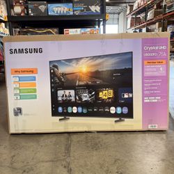 Samsung 75” Crystal UHD Smart TV Brand New In Box 