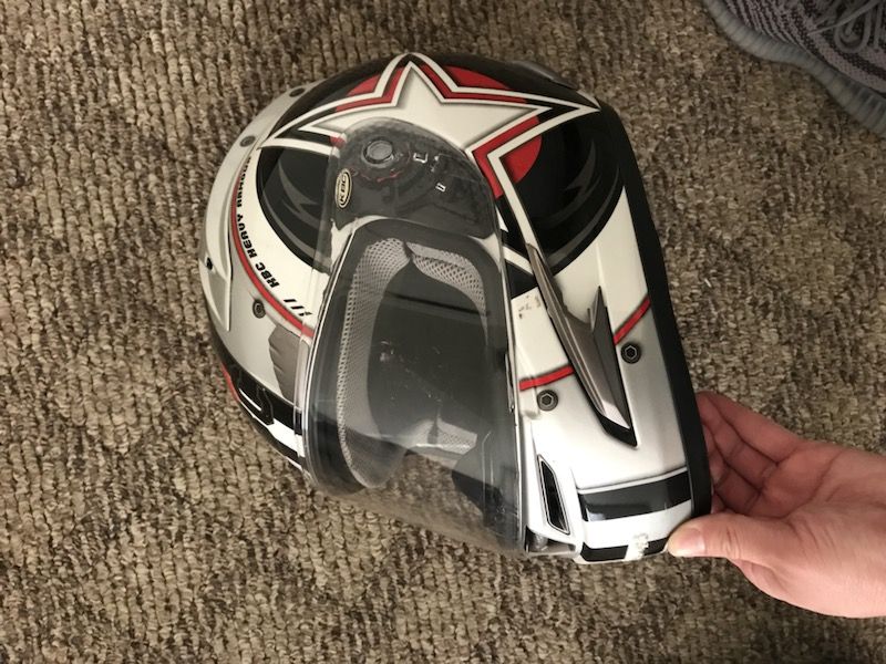 Kbc top gun force rr size large motorcycle helmet