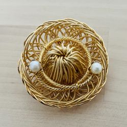New Gold Wire Hat Pin Brooch