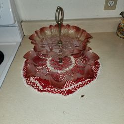 Vintage Micasa Tidbit Christmas Tray