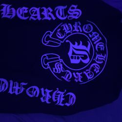 Black chrome hearts hoodie medium