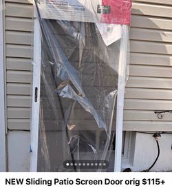 NEW Sliding Patio Screen Door orig $115+