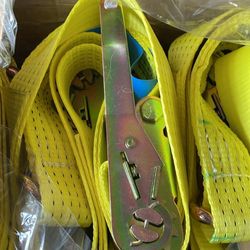 Brand New 14’ Ratchet Tie Down Straps, 12 Total. 