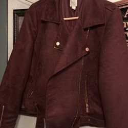 LC Conrad Burundy Biker Jacket
