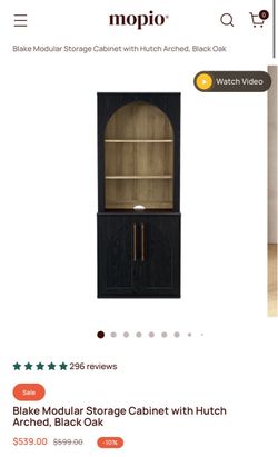 Black oak Hutch