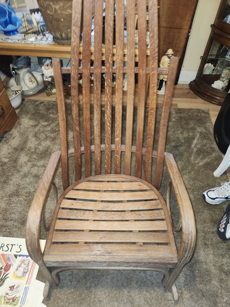 Antique Wooden Rocking Chair 