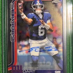 Jaxson Dart Auto RA-JD From NFL Topps Chrome