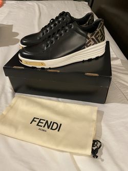 Brand New Fendi Monogram Patch Mix Media Hybrid Sneakers Size 12 US/45