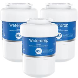 3 Pack Waterdrop WD-F13 Refrigerator Water Filter, Replacement for GE® MWF® .