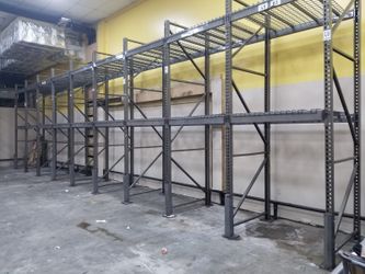 Heavy duty pallet rack 12ft high 4 ft and 8 ft wide many available I also have gondola shelving available