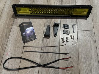 22 inch Triple Row Yellow Amber Led Light Bar 