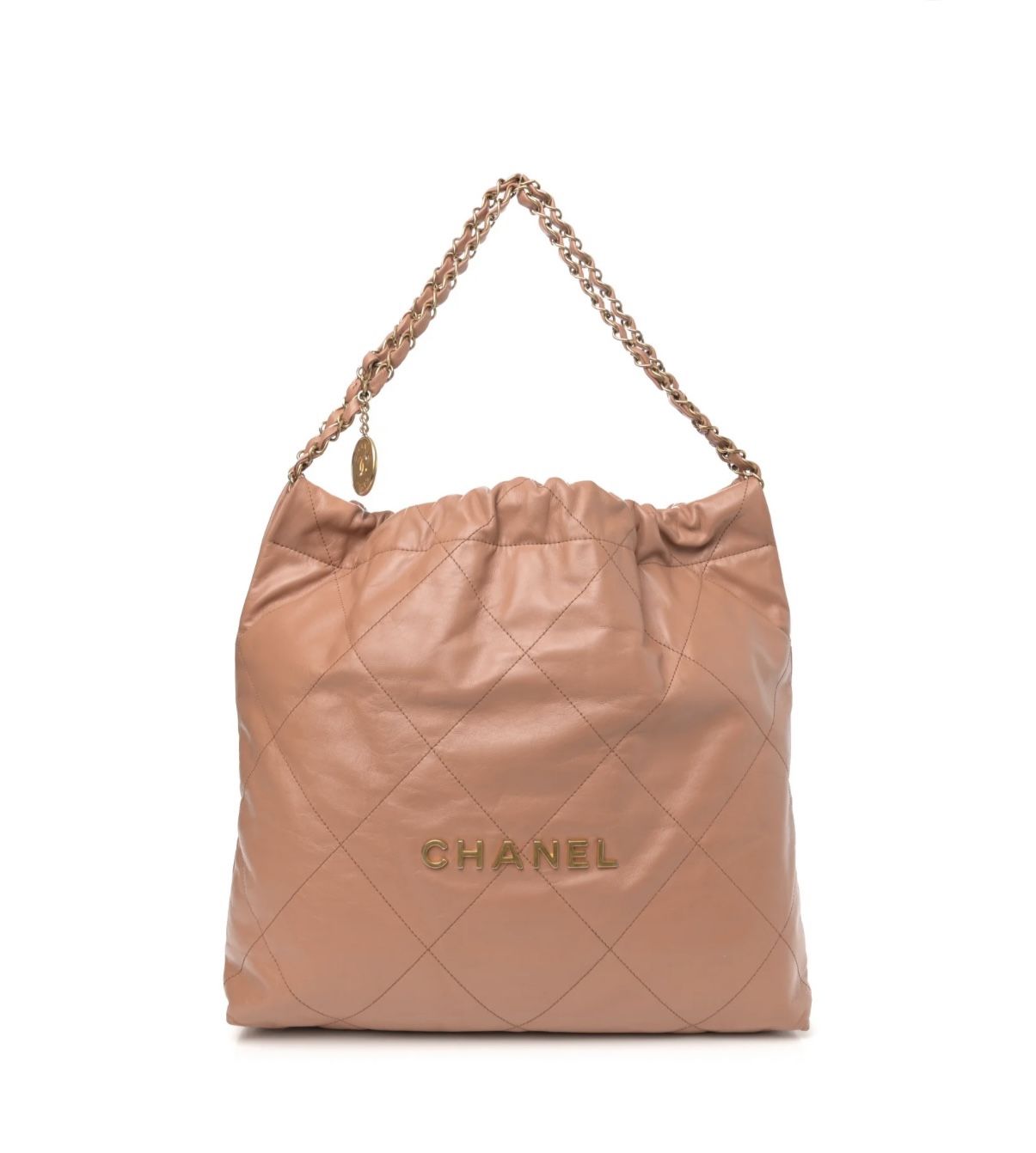 Chanel 22 Beige Hobo Bag