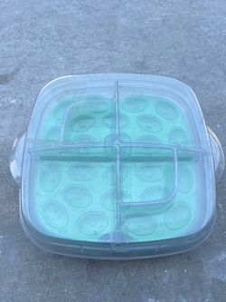 Pampered Chef Large Square Cool and Serve Tray