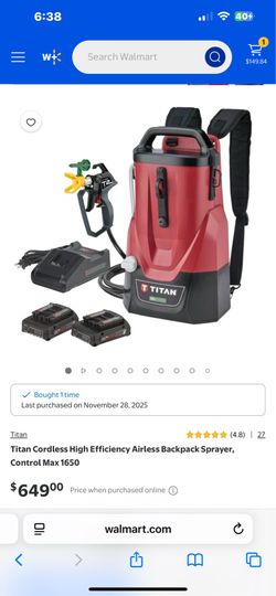 Titan cordless sprayer