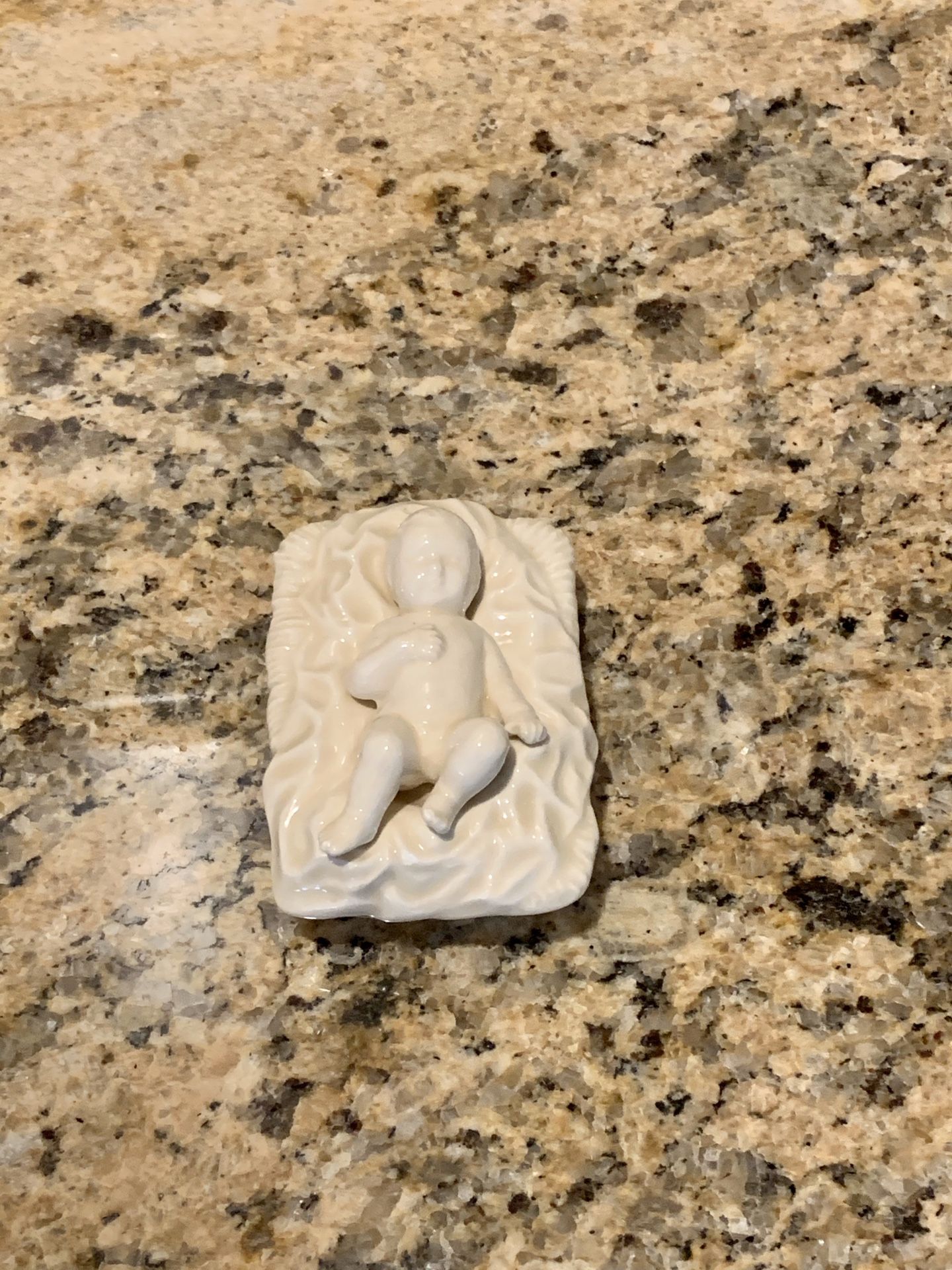 Duncan Ceramics Glazed Baby Jesus for Nativity Scene