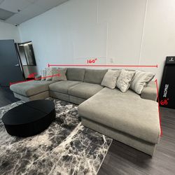 Gray U Sectional Couch/sofa