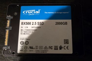 2tb 2.5" SATA SSD Crucial BX500