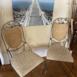 2 Chairs (Dinning Room ) Wrought Iron 