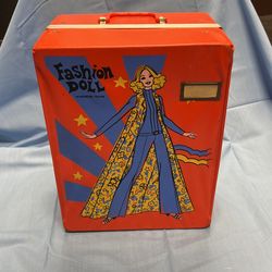 Vintage Fashion Doll Wardrobe Trunk