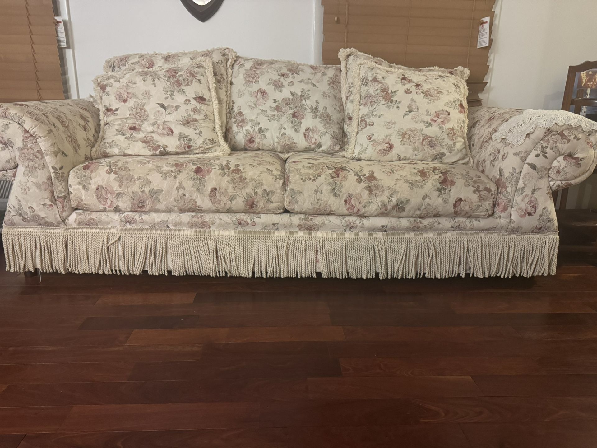 Floral Cloth Couch