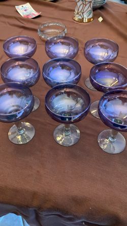 Crystal neon Pearl Champagne Glasses