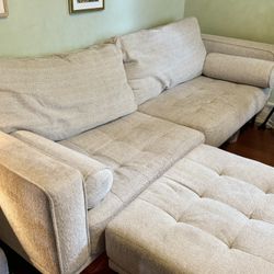 FREE Cream Colored Sofa and Ottoman!!!