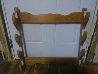 Wooden gun rack