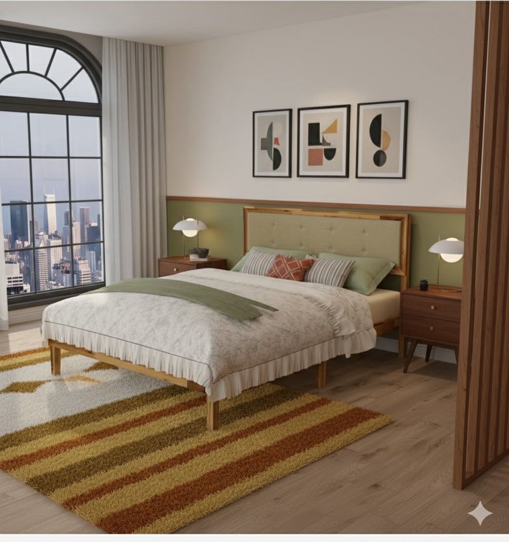 QUEEN SIZE UPHOLSTERED AND WOOD PLATFORM BED FRAME NEW IN BOX NO MATTRESS INCLUIDED,New Products : American Fashion Style Bags On Sale