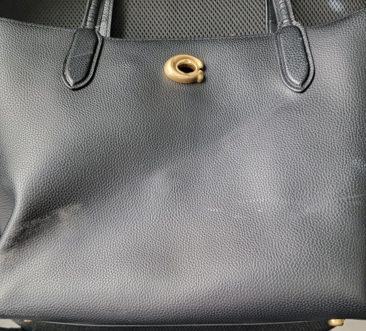 2 Black Designer Purses Coach And Michael Kohrs Used