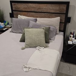 Queen Bed Set – Frame + Mattress (Great Condition)