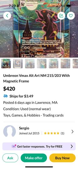 Umbreon Vmax ***Do Not Buy From Sergio***