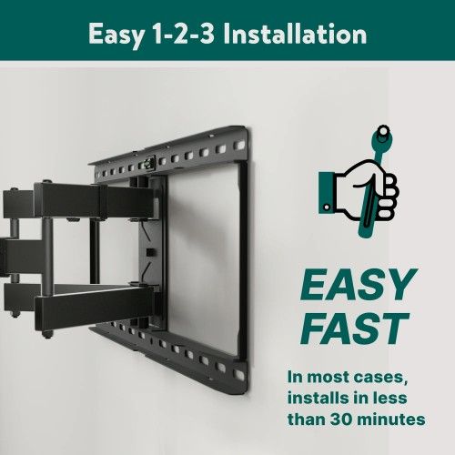 Onn Full Motion TV Swivel Tilt Wall Mount 50" - 86"