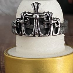 Make Offer Chrome Hearts 2016 Triple Cross Ring 