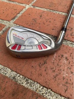 TaylorMade Burner HT 7-Iron L/H Steel Shaft Stiff Flex 30° Stainless Silver/Red