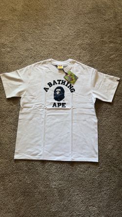 White bape tee