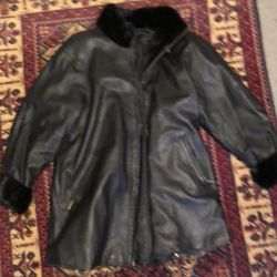Leather Goat With Mink Trim