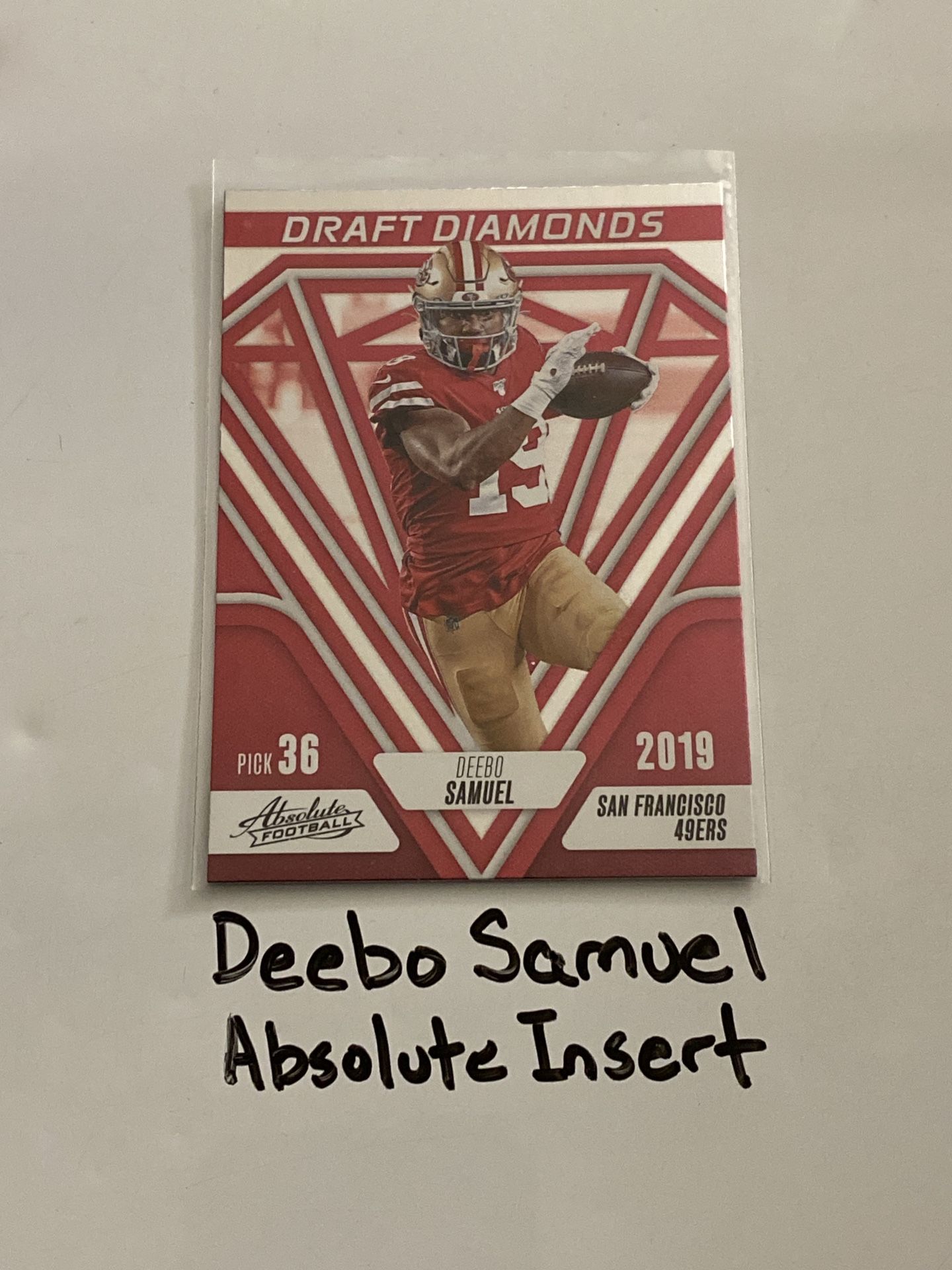 Deebo Samuel Washington Commanders WR Absolute Short Print Insert Card.