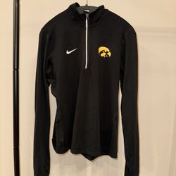 NIKE l Zip Up Mock Neck | Black Activewear Track Jacket Women's Size M | Gym