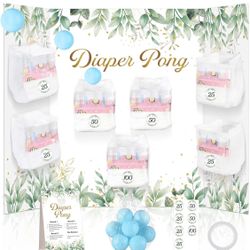 Greenery Baby Shower Diaper Game Set 