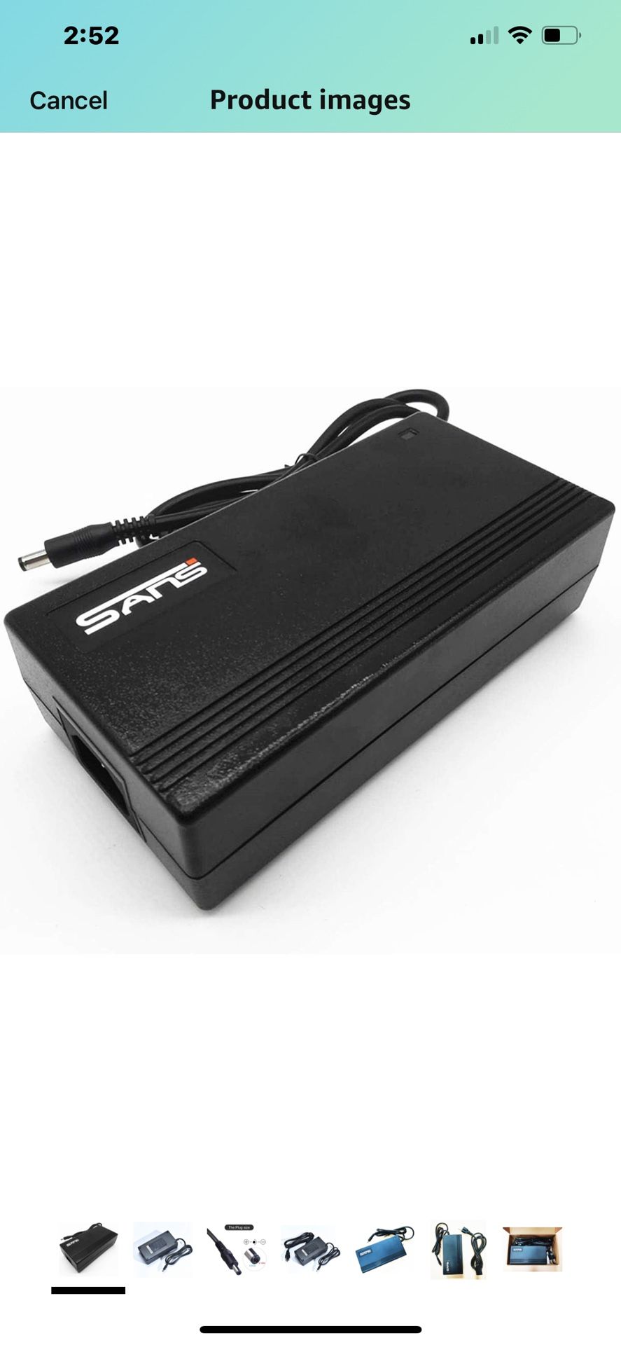 54.6V 2A Battery Charger DC2.1 Head for 48V Lithium Li-ion Battery Pack Electric Battery Charger with DC2.1 Jack Connector(DC2.1 5.5 * 2.1MM Jack Conn