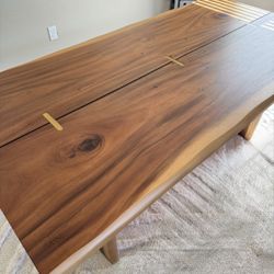 Solid wood Rustic Dining Table fits 6 seats