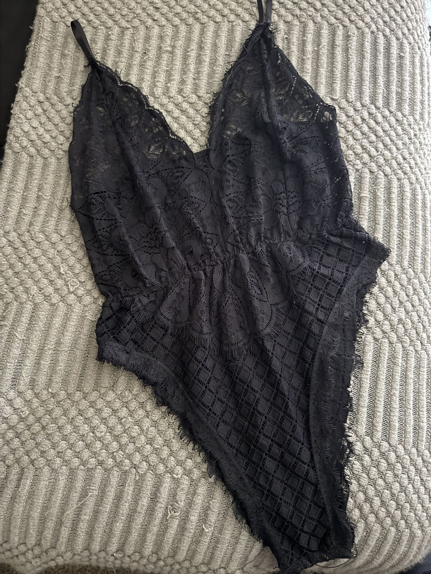 Black Lace Bodysuit- Size L
