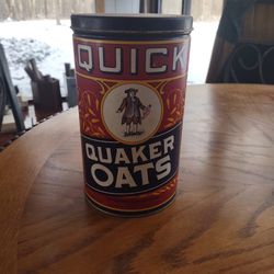 Quick Quaker Oats Tin