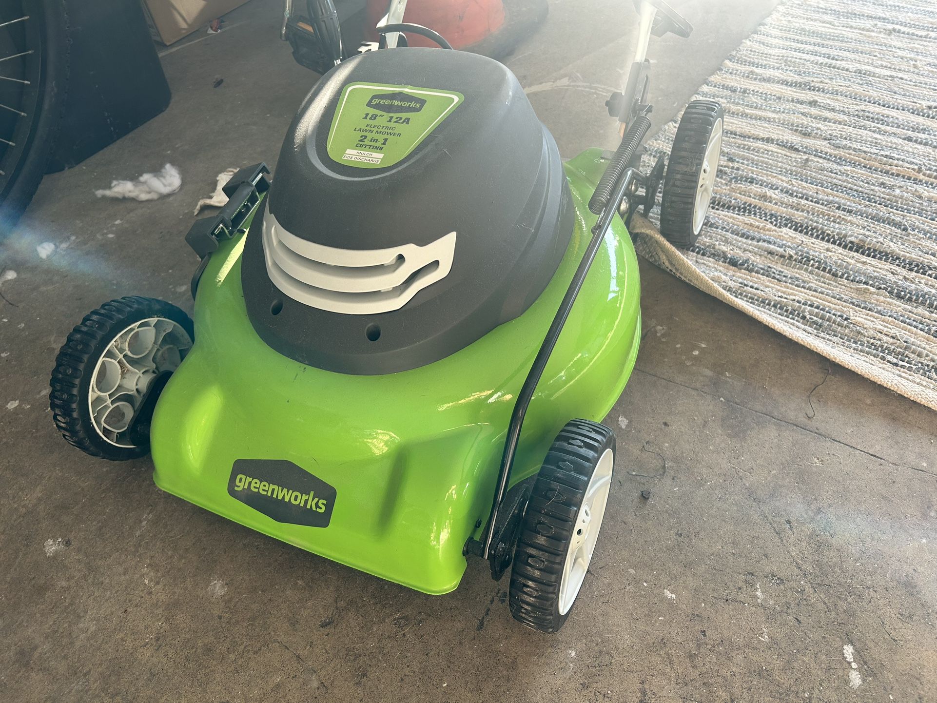 Greenworks 18 Corded Electric 12 Amp Push Lawn Mower 25012