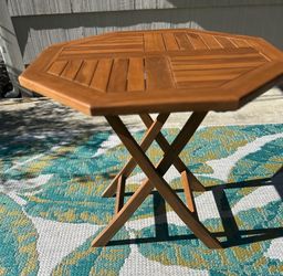 Teak wood outdoor dining table